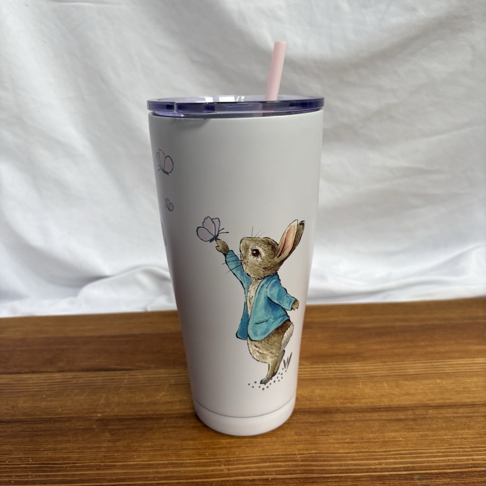 Peter Rabbit 20oz Stainless Steel Insulated Tumbler Cup w/ Lid & Straw